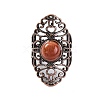 Synthetic Goldstone Retro Finger Rings RJEW-B067-02R-22-2