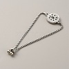 Alloy Interchangeable Snap Link Slider Bracelet Settings with Box Chains BJEW-WH0014-005C-2