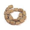 Electroplated Natural Lava Rock Bead Strands G-E497-K-07-2