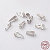 Anti-Tarnish Rhodium Plated 925 Sterling Silver Snap on Pendant Bails STER-I005-25P-2