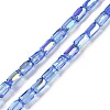 Electroplate Glass Beads Strands GLAA-Q101-02A-AB03-1