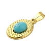 Synthetic Turquoise Pendants STAS-C094-01G-03-2