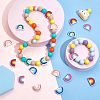 20Pcs 5 Colors Silicone Beads SIL-CA0001-09-4