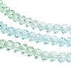 Transparent Painted Glass Beads Strands X1-DGLA-A034-T3mm-A16-4