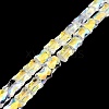 AB Color Plated Transparent Glass Beads Strands EGLA-P051-06A-A09-1