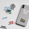 Cartoon Word Paper Stickers Set DIY-M031-52-6