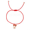 Christmas Alloy Enamel Charm Brided Cord Bracelets ZI9158-1-1