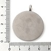 304 Stainless Steel Pendants STAS-C086-06C-P-3