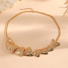 Summer Alloy Flexible Fish Bib Necklaces for Women WG0DD39-01-2