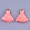 Polycotton(Polyester Cotton) Tassel Pendant Decorations X-FIND-S280-15-2