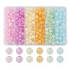 480Pcs 6 Colors Transparent Crackle Acrylic Beads MACR-YW0002-51-1