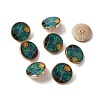 Alloy Enamel Shank Buttons BUTT-WH0015-52C-1