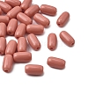Opaque Acrylic Beads OACR-WH0055-01F-1