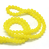 Baking Paint Imitation Jade Glass Round Bead Strands LS-DGLA-Q021-10mm-24-3