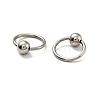 Non-Tarnish 316L Surgical Stainless Steel Captive Bead Ring for Nose Ring Cartilage Hoop Earrings AJEW-G038-01P-2