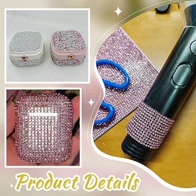 Glitter Resin Hotfix Rhinestone DIY-WH0622-417B-1