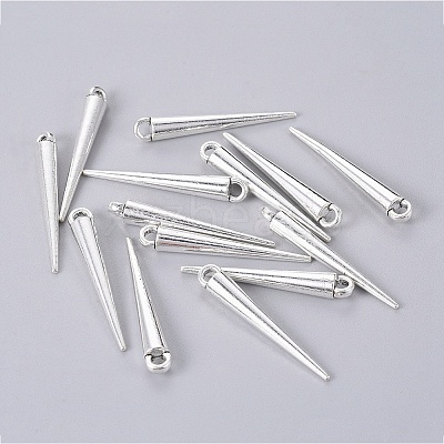 Tibetan Style Alloy Spike Pendants LS-TIBEP-A16461-AS-RS-1