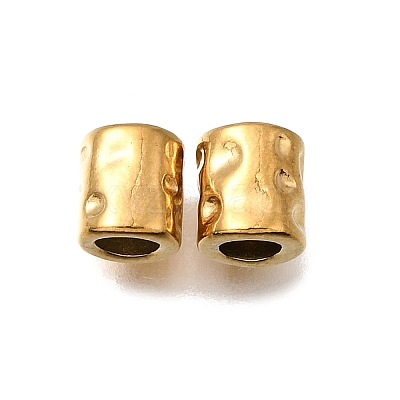 Hammered Textured 304 Stainless Steel Spacer Beads STAS-L315-073A-G01-1