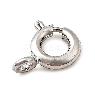 Brass Spring Ring Clasps KK-D407-20P-A-1