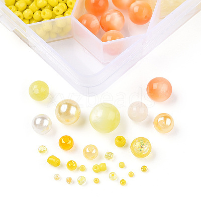 DIY 24 Style Acrylic & Resin Beads Jewelry Making Finding Kit DIY-NB0012-01I-1