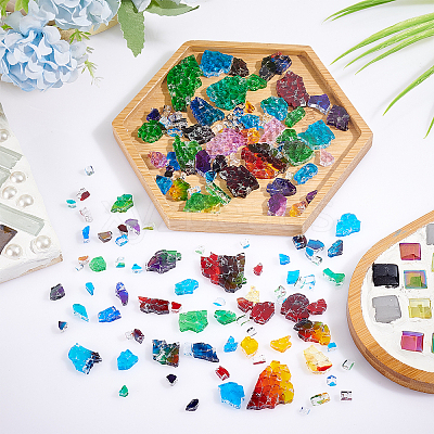 Glass Mosaic Cabochons DIY-WH0029-68-1