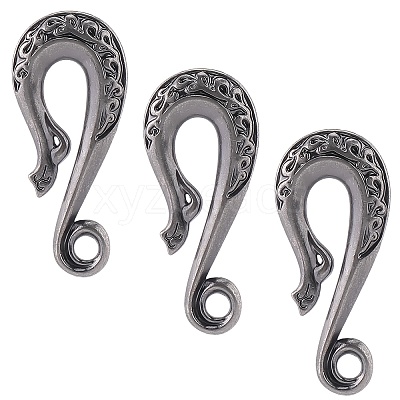 3Pcs Alloy S-Hook Clasps FIND-CP0003-47AS-1