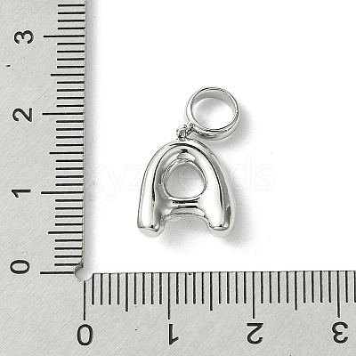 Rack Plating Brass with ABS Plastic Pearl European Dangle Charms KK-G501-02A-P-1