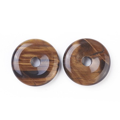 Natural Tiger Eye Pendants G-F639-04C-1
