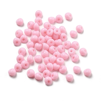 Acrylic Imitation Pearl Beads OACR-D300-01G-1