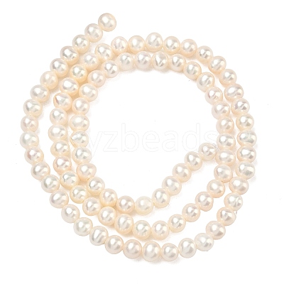 Natural Cultured Freshwater Pearl Beads Strands PEAR-L034-06D-1