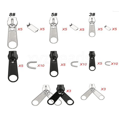 84pcs Zipper Repair Kit PALLOY-WH0020-06-1