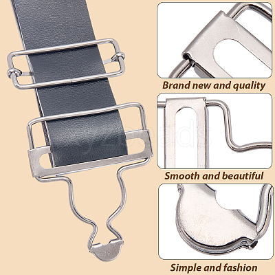 6Bags Adjustable Alloy Buckle FIND-CP0003-92A-1