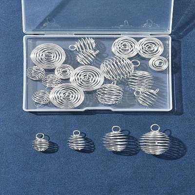 20Pcs 4 Styles Iron Wire Pendants FIND-FS0003-39-1