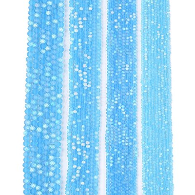 Transparent Glass Beads Strands LS-EGLA-A044-T2mm-MB08-1