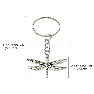 Insect Theme Alloy Keychain KEYC-YW00053-01-1