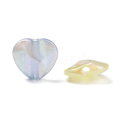 Electroplate Acrylic Beads X-OACR-A011-02-1