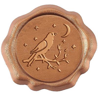 50Pcs Adhesive Wax Stamp Stickers DIY-CP0005-82C-1