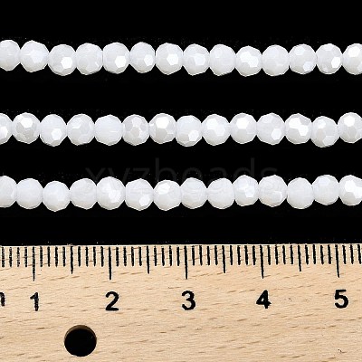 Electroplate Opaque Glass Beads Strands EGLA-A035-P4mm-A01-1