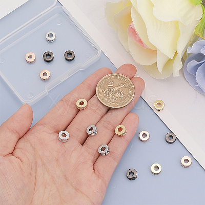 16Pcs 8 Colors Brass Spacer Beads KK-CA0002-49-1