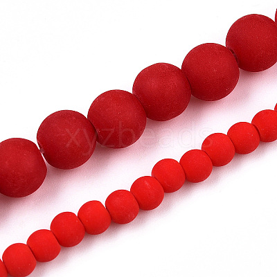 Opaque Glass Beads Strands GLAA-T032-P4mm-MD04-1
