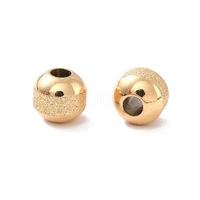 Ion Plating(IP) Textured 304 Stainless Steel Beads STAS-P306-01B-G-1