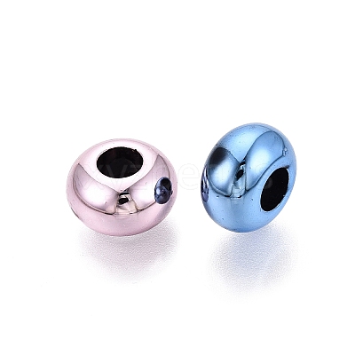 UV Plating Opaque Acrylic European Beads OACR-Q200-10A-1