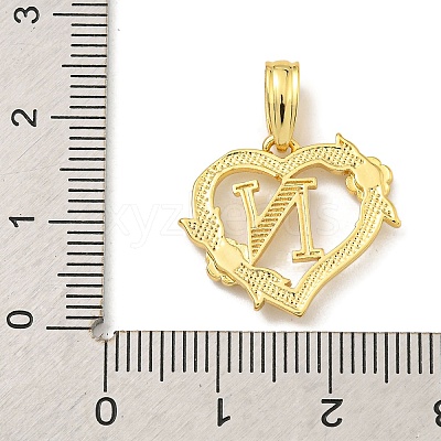 Heart Brass Pendants KK-I714-04G-N-1