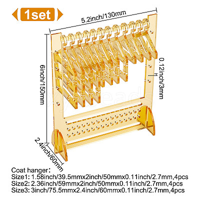 Acrylic Earring Display Stands EDIS-WH0021-58A-1