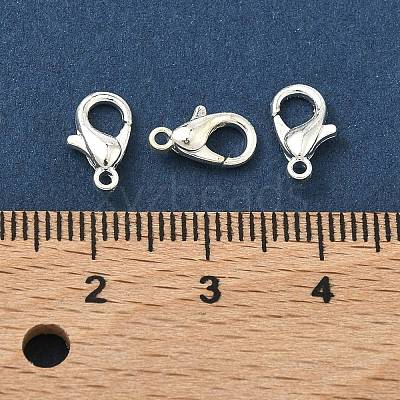 Zinc Alloy Lobster Claw Clasps X-PALLOY-R042-301-S-NF-1