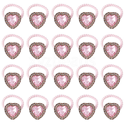 20Pcs Polyester & Rhinestone Girls Hair Accessories OHAR-TA0001-17-1