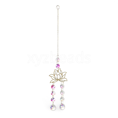 Brass Big Pendant Decorations HJEW-M005-04D-G-1