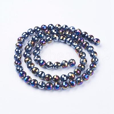Electroplate Glass Bead Strands EGLA-R040-10mm-M-1
