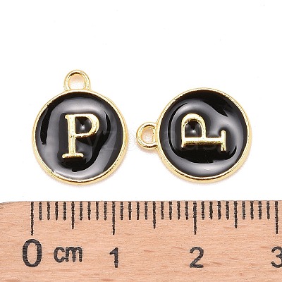 Golden Plated Alloy Charms X-ENAM-S118-02P-1