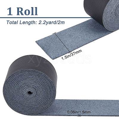 Flat Microfiber Imitation Leather Cord LC-WH0006-07C-01-1